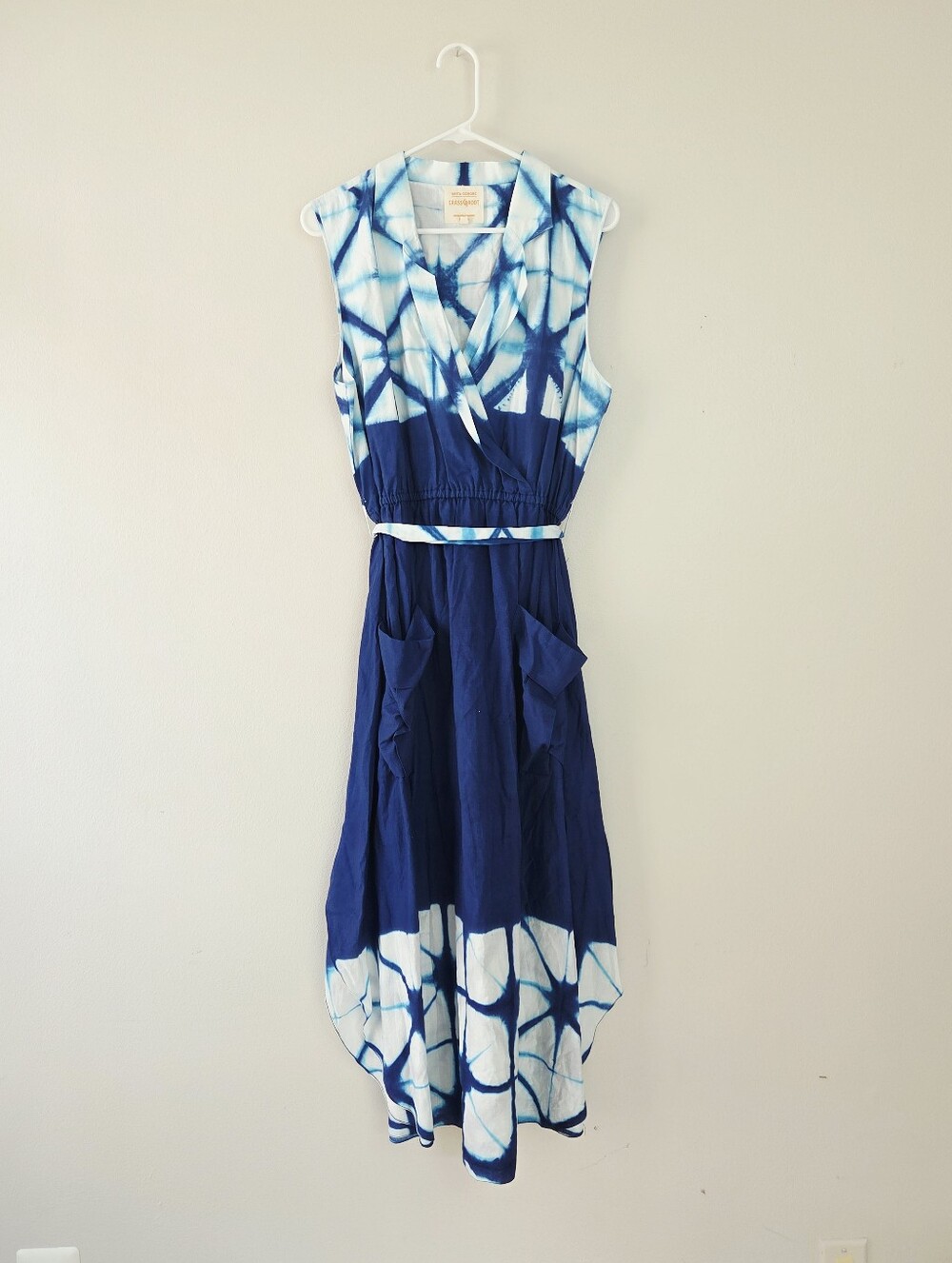 Anita Dongre Grassroot Tie Dye Midi Shirtdress Shirt Dress XL
